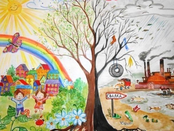 Экологический плакат детский