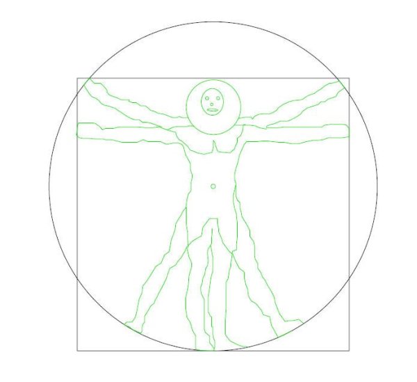 Леонардо да Винчи Витрувианский человек