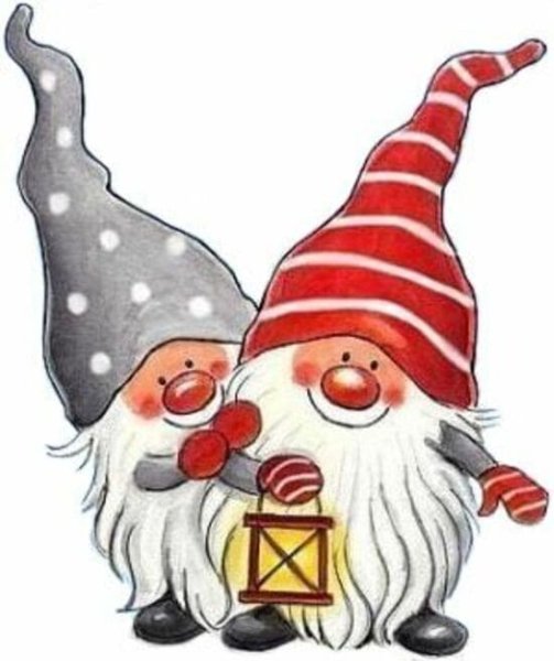 Новогодние гномики иллюстрации