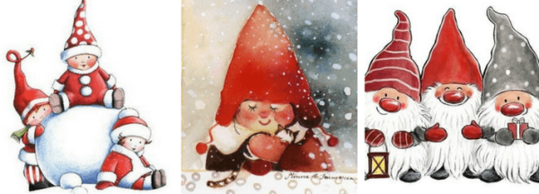 Гном разноцветный на новый год