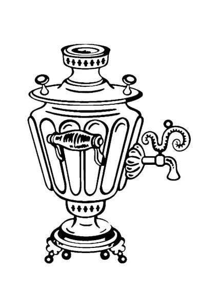 Самовар рисунок