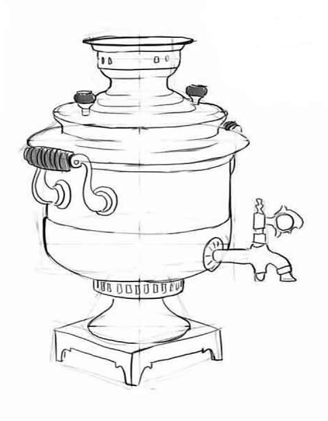 Стилизованный самовар