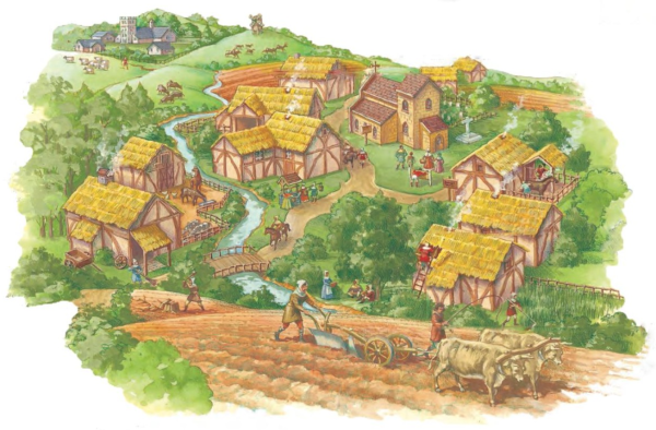 Кучевая деревня в средневековье