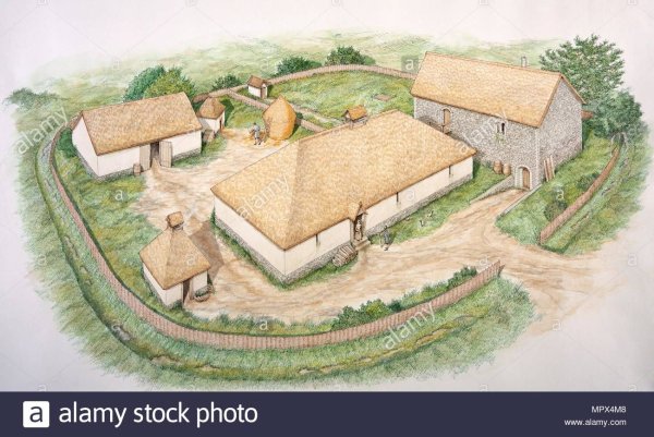Средневековая деревня и ее обитатели жилище