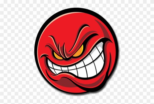 Смайлик злобная ухмылка