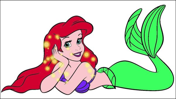 Русалка рисунок