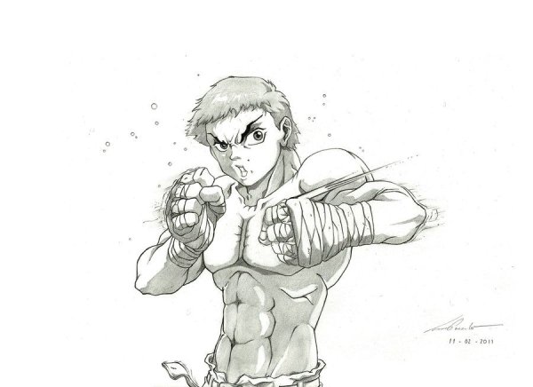 Бокс аниме боец баки