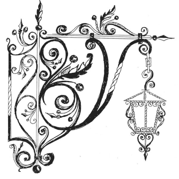 Кованые фонари эскизы