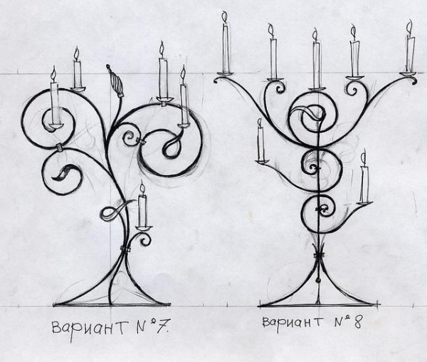 Эскизы кованых изделий