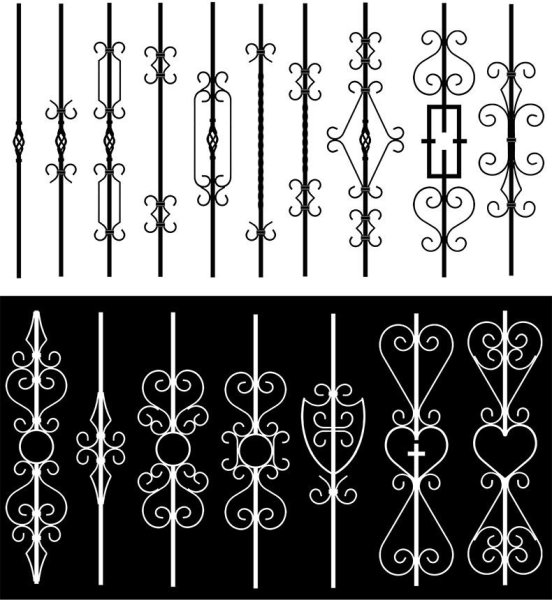 Решетки холодная ковка чертежи