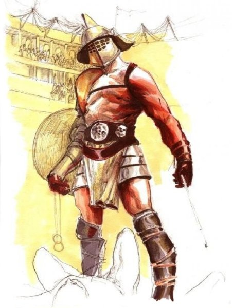 Нарисовать гладиатора