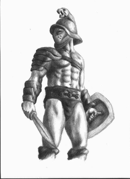 Гладиатор тату эскиз