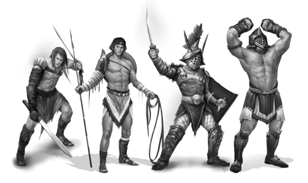 Гладиатор карандашом