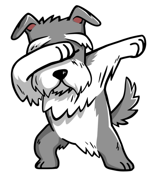 Цвергшнауцер карандашом