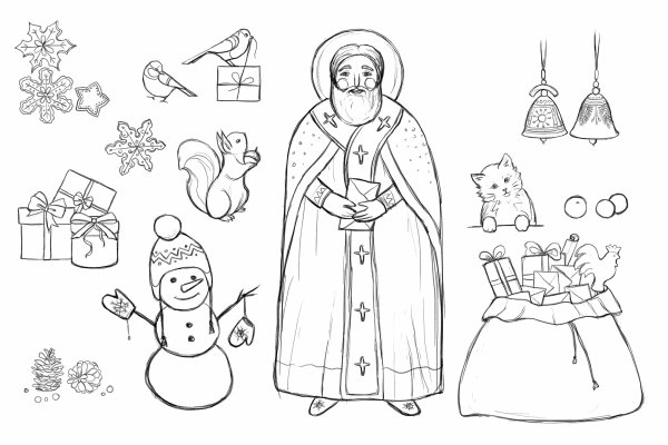 Раскраски ко Дню Святого Николая