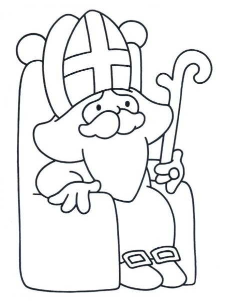Святой Николаус раскраска