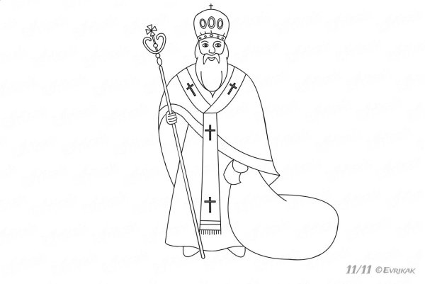 Святой Николаус рисунок