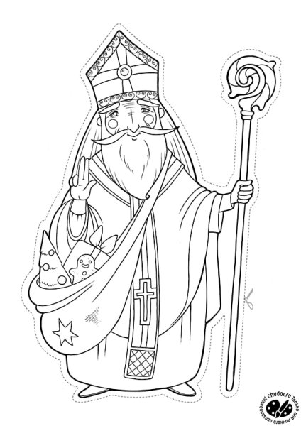 Святой Николай праздник раскраски