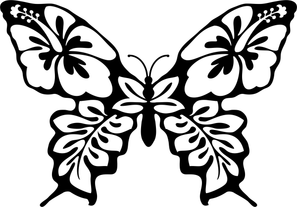 Трафареты бабочки