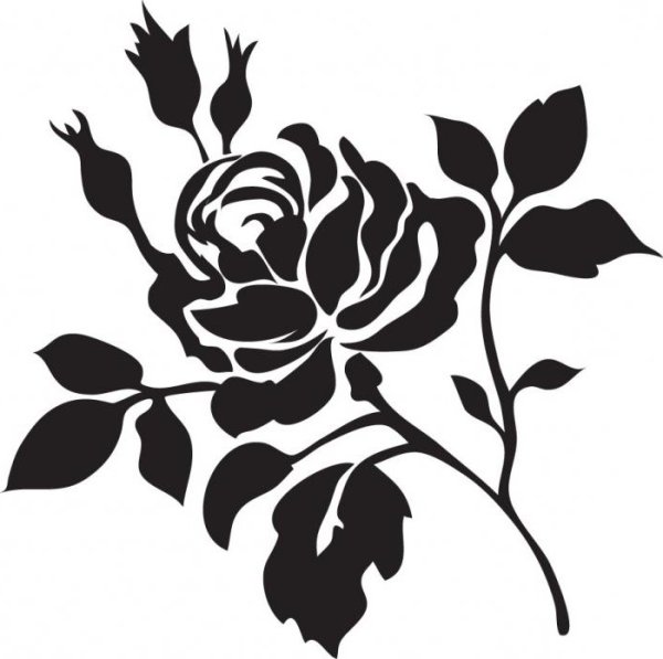 Трафарет "цветы"