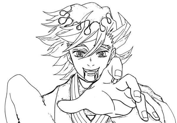 Демон слеер раскраска