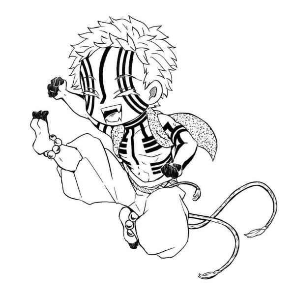 Чиби Аказа клинок рассекающий демонов