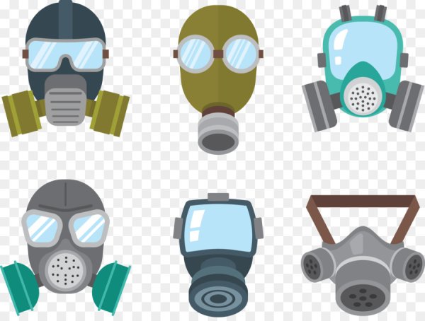 Респиратор и противогаз вектор