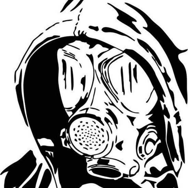 Человек в противогазе