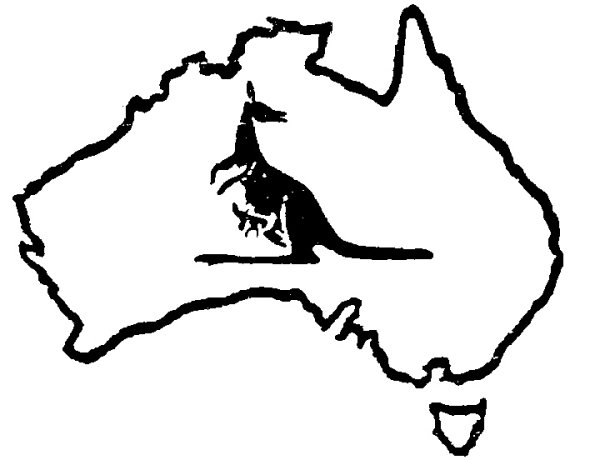 Австралия очертания материка