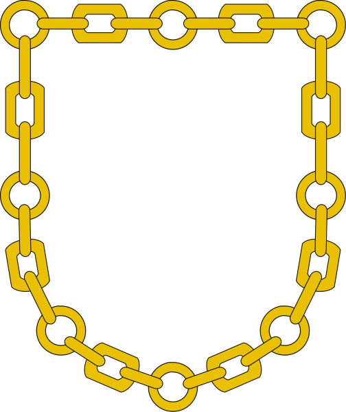 Якорная Золотая цепь вектор