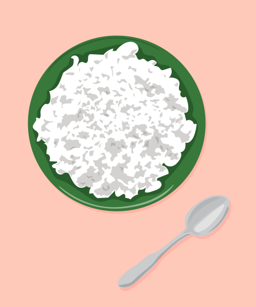 Творог на прозрачном фоне