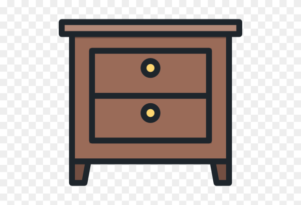 Тумбочка нарисованная