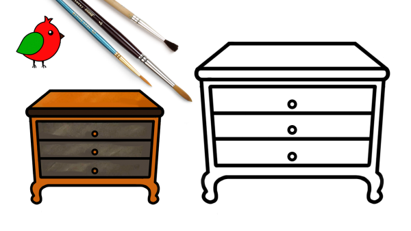 Тумбочка нарисованная