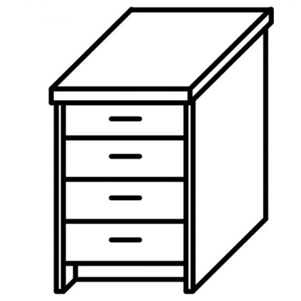 Тумба приставная ТП-4.2 (412*720*755)