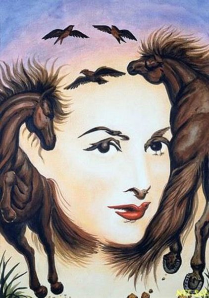 Октавио Окампо портрет певицы Шер