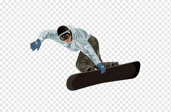 Сноубордист клипарт