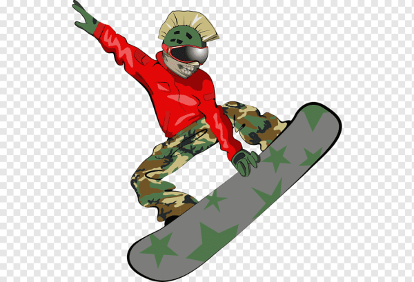 Сноубордист мультяшный