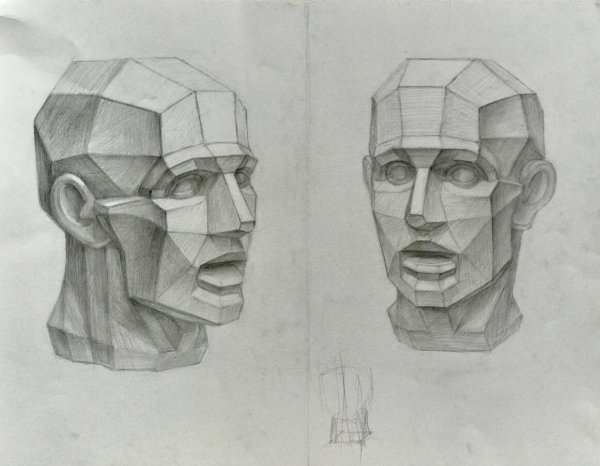 Построение гипсовой обрубовочной головы