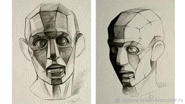 Обрубовка головы человека профиль