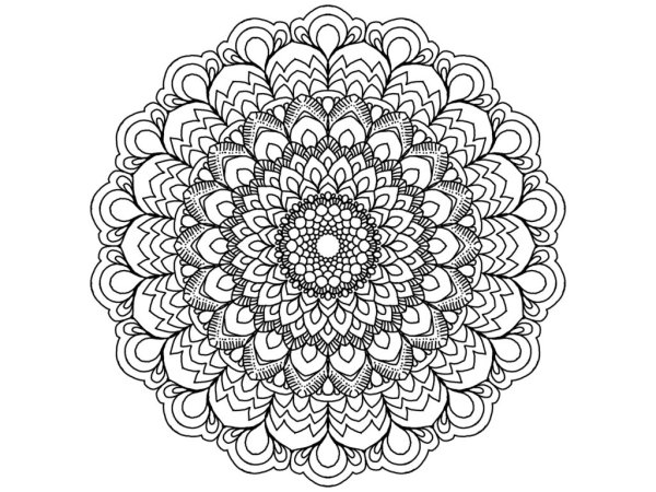Раскраска антистресс "Мандала"