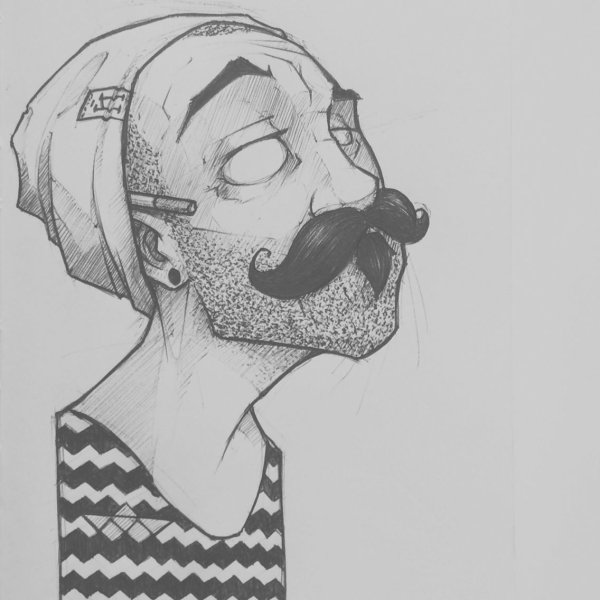 Хипстерские рисунки карандашом