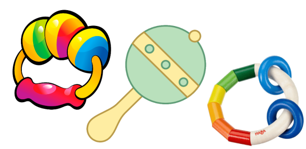 Погремушка для детей мультяшная