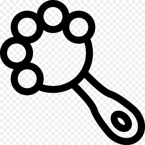 Трафарет погремушка