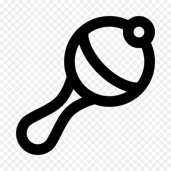 Погремушка черно белая