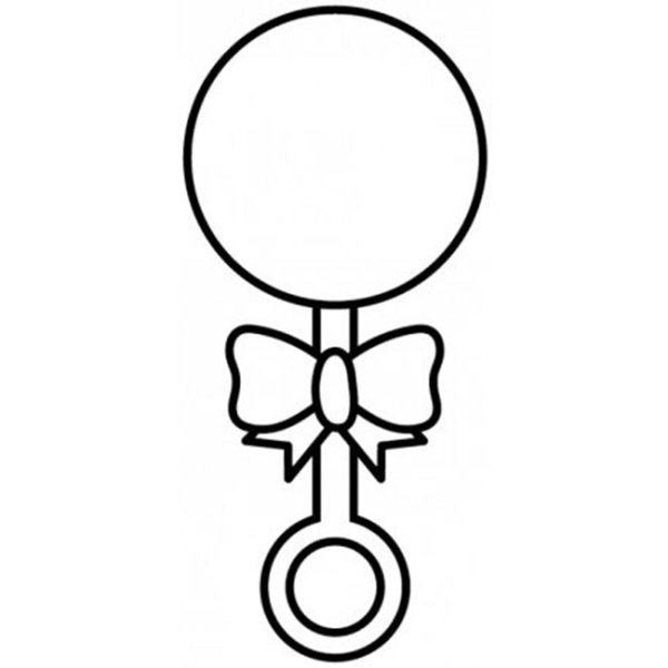 Трафарет погремушка