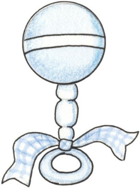 Трафарет погремушка