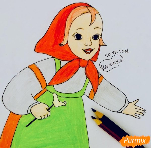 Нарисовать Аленушку