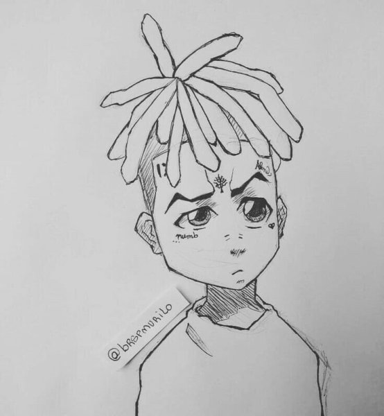 Рисунки для срисовки XXXTENTACION