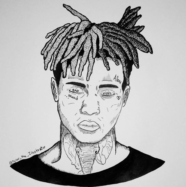 Портрет Xxtentacion