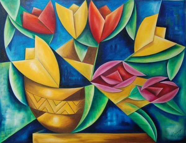 Пабло Пикассо картины кубизм цветы